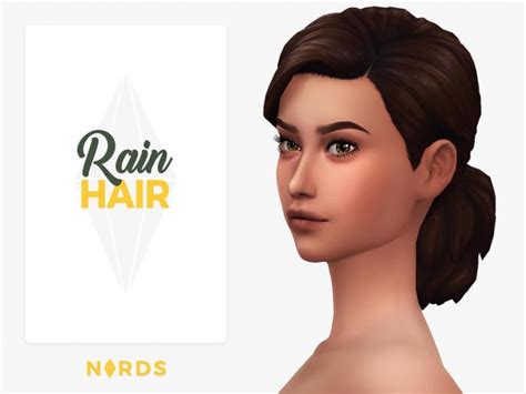 Rain Hair By Nords At Tsr Sims 4 Updates