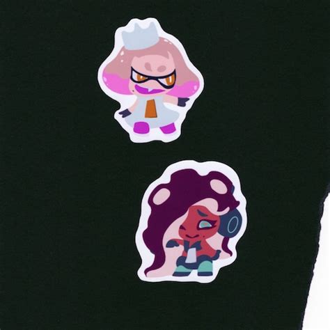 Pearl And Marina Splatoon 2 Sticker Set Splatoon Stickers Etsy
