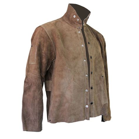 Cpa Leather Welding Jacket Brown Color 1 Each