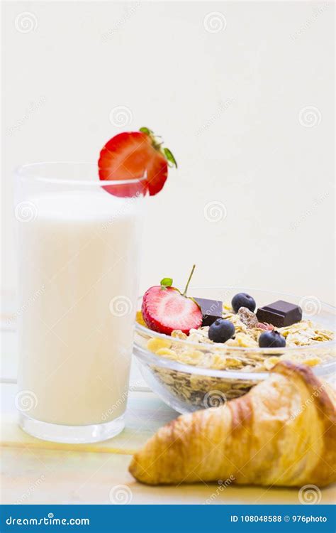 Healthy Breakfast Concept Stock Photo Image Of Bread 108048588
