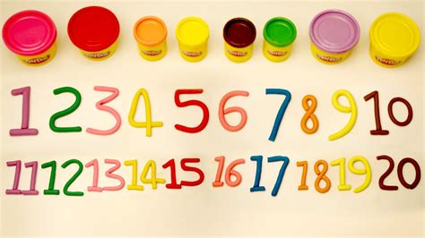 Order and dates of presidents, world capitals, order and dates of statehood, roman numerals, world flags, multiplication, chemical elements, spanish numbers, parts of speech and more. 1 to 20 | Learn Numbers 1 - 20 | Number Song | Play Doh ...
