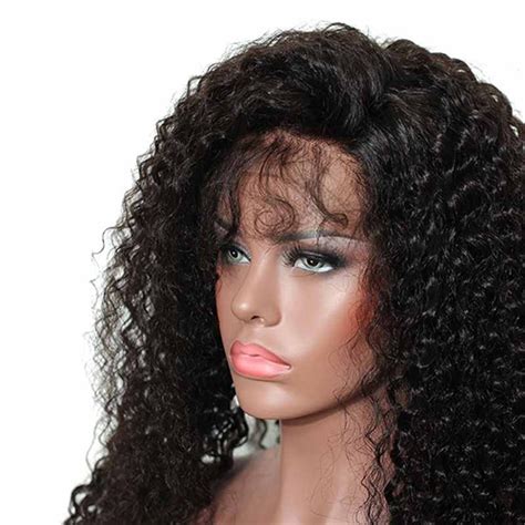 Deep Curly 360 Lace Front Wigs 150 Density Brazilian
