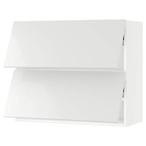SEKTION Armoire murale horiz+2ptes - blanc/Ringhult blanc - IKEA