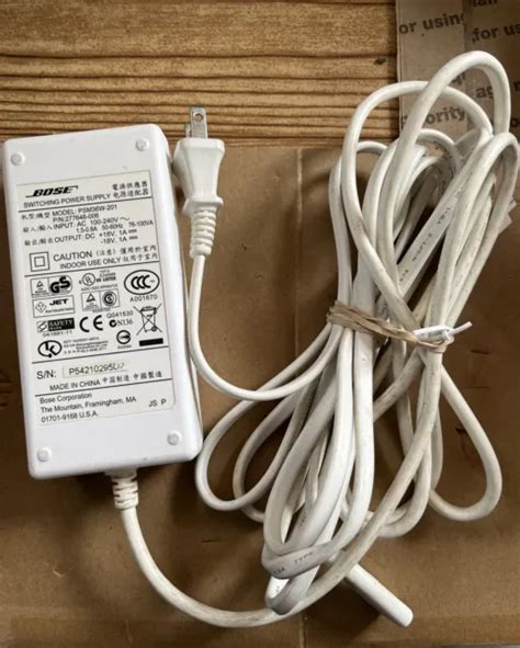 WHITE BOSE SOUNDDOCK I Power Supply PSM36W 201 Switching AC 4 Prong