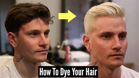 How To Dye Your Hair Platinum Blonde Mens Hair Tutorial