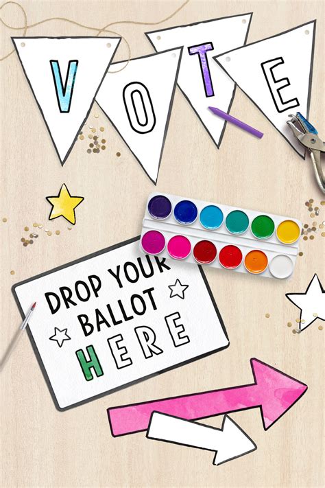 Freebie Printable Kids Voting Ballots For Mock Elections Barley And Birch