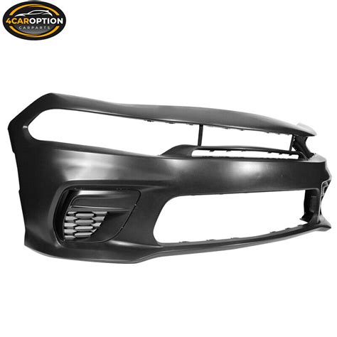 Fits 15 23 Charger Srt Style Front Bumper Cover Kit W Led Grille