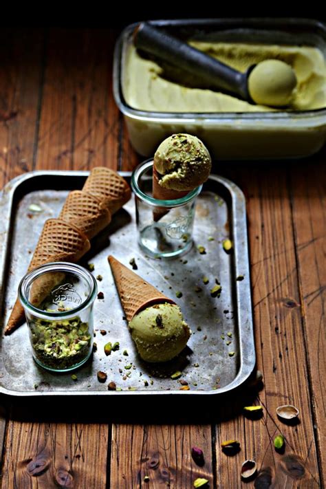 The addition of cake and other ingredients make an ice cream cake less freezer stable than typical ice cream. Pistachio Ice Cream - bell' alimento