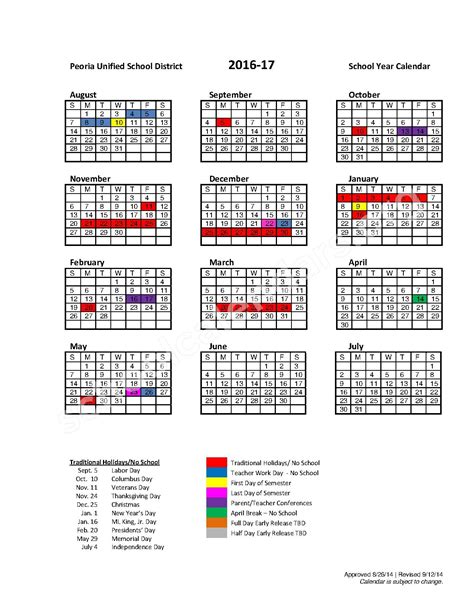 Centennial High School Calendars Peoria Az