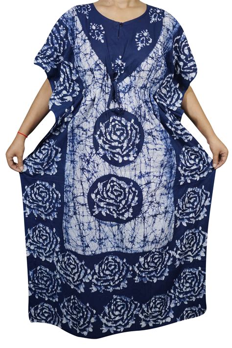 Womens Fashion Cotton Kaftan Nighty Sleepwear Long Maxi Loose Dress Global Trendzs