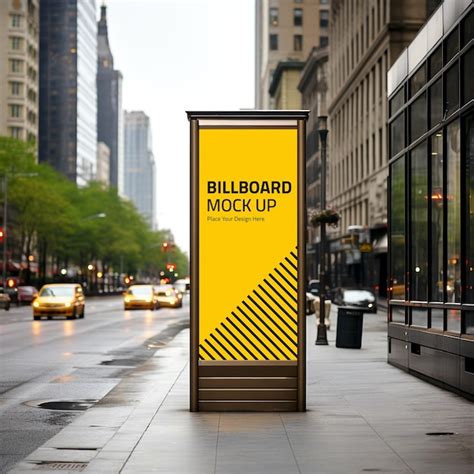Premium Psd Street Billboard Mockup