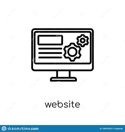 Website Optimization Icon. Trendy Modern Flat Linear Vector Webs Stock ...
