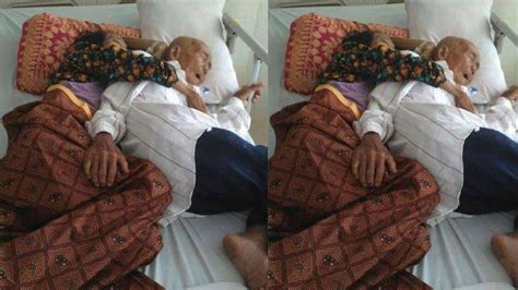 Viral Foto Adegan Romantis Kakek Nenek Di Ranjang Rumah Sakit Wonogiri