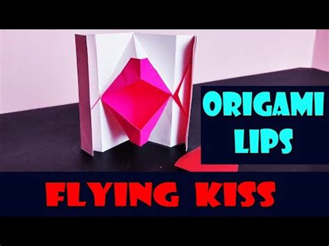 Diy Valentine S Day Origami Kissing Lips Craft Ideas Youtube
