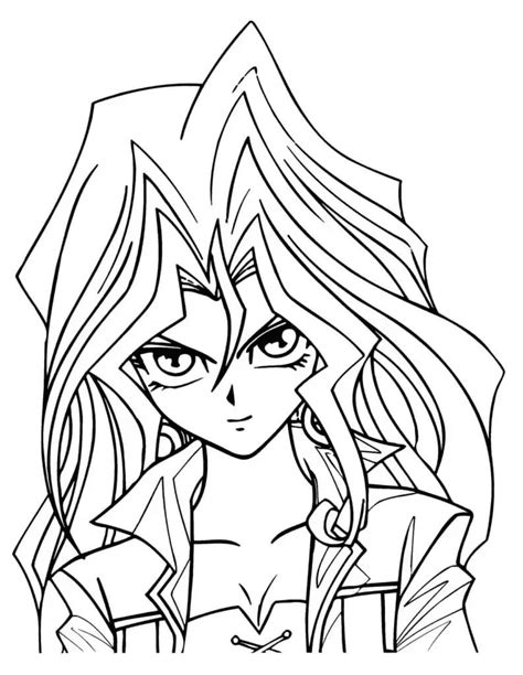 Mai Valentine In Yu Gi Oh Coloring Page Download Print Or Color Online For Free