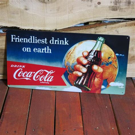 Dies ist eine richtigstellung der coca cola werbung von 2011. Nostalgie Coca Cola Reklame Werbung Blechschild Retro Neu ...