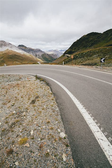 Mountain Road On Italian Alps By Stocksy Contributor Davide Illini