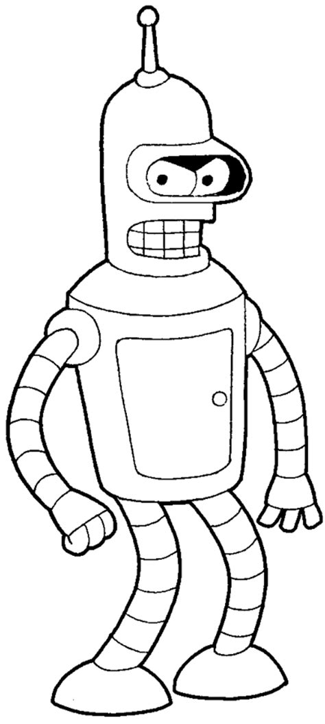 How To Draw Bender From Futurama With Easy Step By Step Drawing