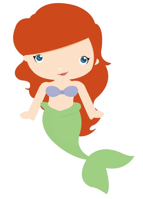 Cute Ariel Clipart Little Mermaid Baby Png Transparent Png 758x900