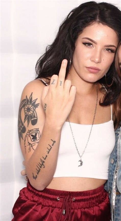 Halsey has got a band tattoo inked on her left wrist. halsey Хэлси 哈爾西 הלסי هالزي | Halsey, Halsey singer, Tattoos