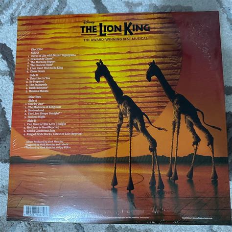 Lion King Broadway Soundtrack Vinyl Record Lp On Carousell