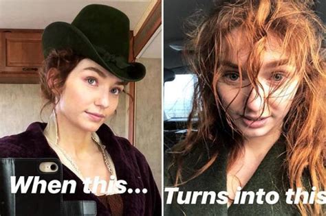 Poldarks Eleanor Tomlinson Shares Windswept Snaps After Filming Scenes For Series 5 In Cornwall