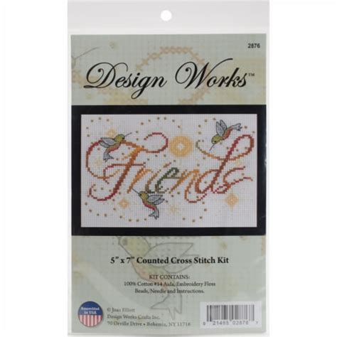 Design Works Counted Cross Stitch Kit X Friends Mini Count