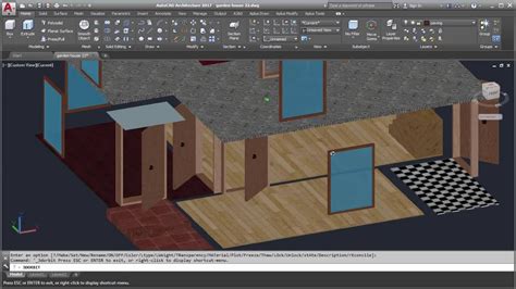 Autocad 3d House Modeling Tutorial Part 14 Using