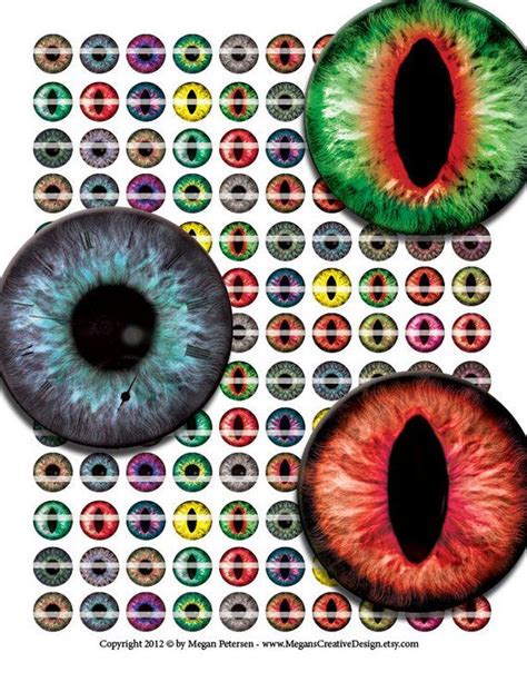 16mm Evil Dragon And Steampunk Eyes Collage Sheet For Cabochon Etsy