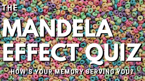 If you're already familiar with this phenomenon, scroll down to start the latest mandela effect quiz. The Mandela Effect Quiz - YouTube