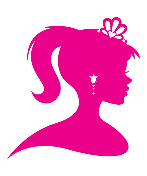 Barbie Head Svg Silhouette Vector Logo Inspire Uplift