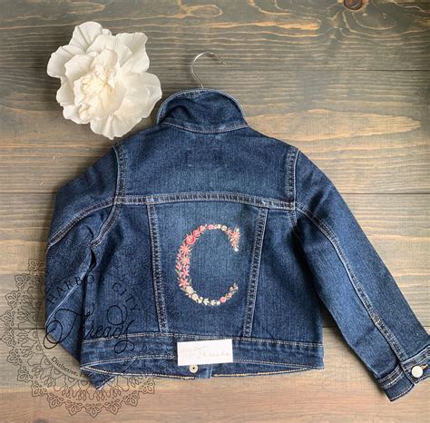Toddler Girls Embroidered Denim Jacket