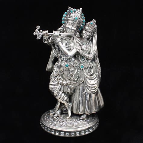 The Isha Radha Krishna Silver Idol Ph