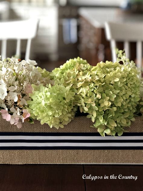 How To Make A Simple Diy Flower Box Centerpiece Calypso In The Country