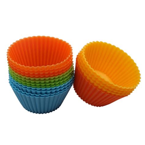 Buy 12pcs Mixed Colors Cupcake Liners Mold Muffin