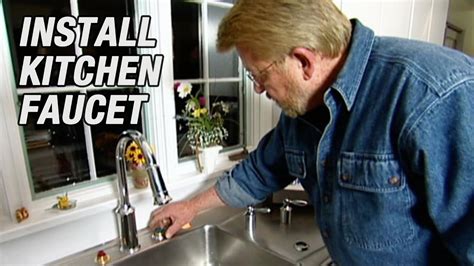Danny, from the home depot, walks through the installation of a new sink faucet in. How to Install Kitchen Faucet - YouTube