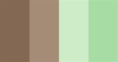 Pastel Brown And Green Color Scheme Brown