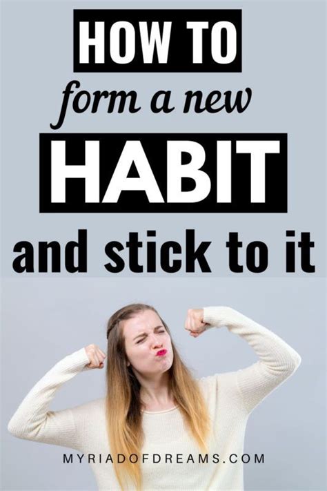 How To Form A Habit And Stick To It Artofit