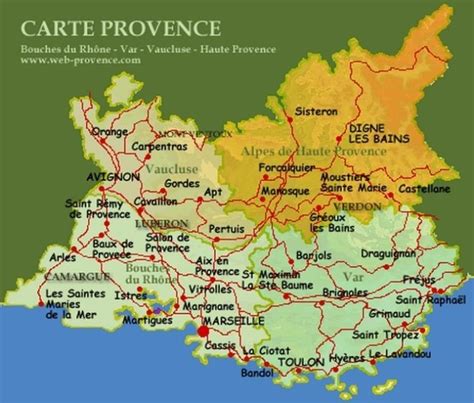 Mapa Provence