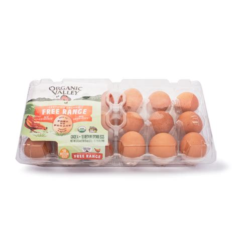 Get Organic Valley Free Range Medium Eggs 18 Count Delivered Weee