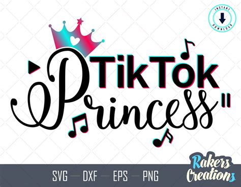 Tiktok Svg Tik Tok Queen Svg Birthday Princess SVG Etsy