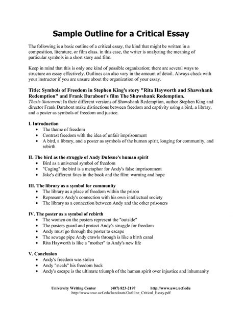 008 Critical Essay Outline Format 130831 Example Thatsnotus