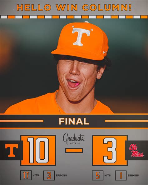 Tennessee Baseball on Twitter: "Hey everyone, it happened again. 😉