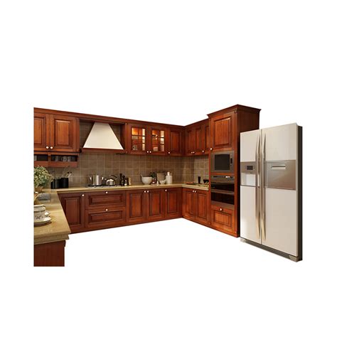 High End Design Rubber Wooden Kitchen Cabinet With Hidden Handle From