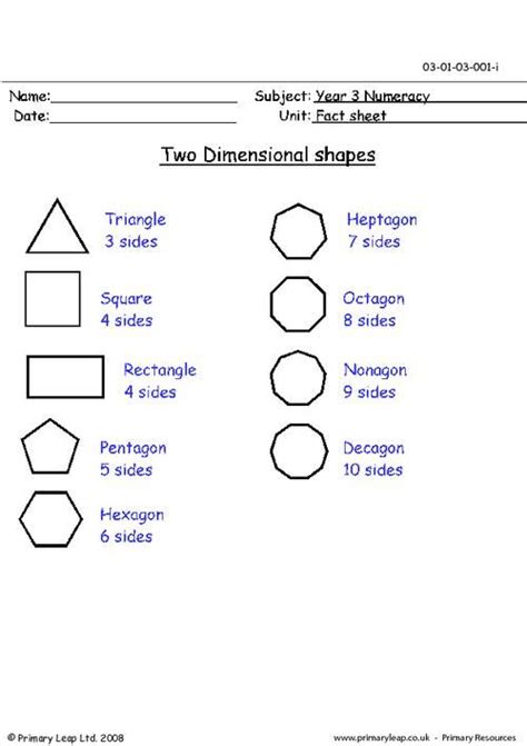 2d And 3d Shapes Worksheet Have Fun Teaching 2 Dimensional Shapes