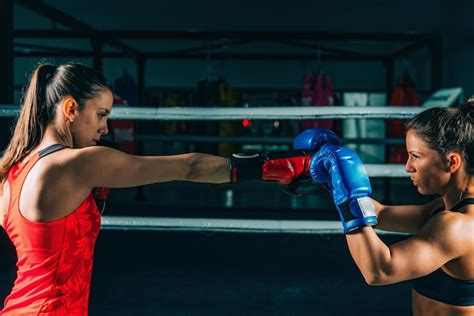 Premium Photo Women On Boxing Training
