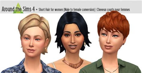 Short Hair For Females At Around The Sims 4 Sims 4 Updates
