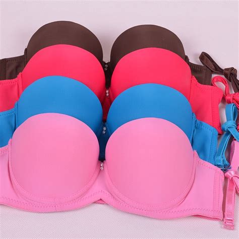 Aliexpress.com : Buy NEW Gather sexy bra thicken padded Strapless cheap 