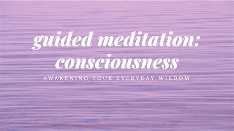 Guided Meditation 2020 Consciousness Youtube