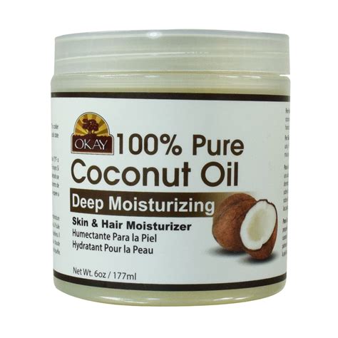 Okay Coconut Oil For Hair And Skin In Jar 6 Oz